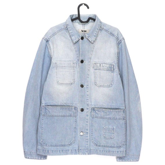 Acne Studios, Vintage Acne Studios 2011 Mechanic Pearl Light Blue Jacket