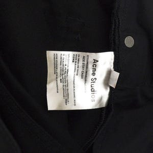 Acne Studios - Jean noir Ace Stay Cash en denim image 7