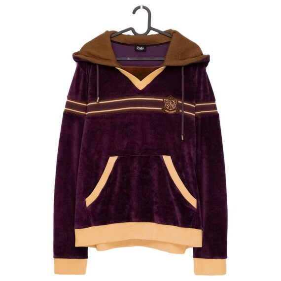 Vintage Dolce Gabbana Velvet Velour Harry Potter Knit Hoodie