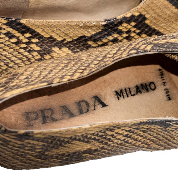 Prada Python Snake Skin Handmade Women’s Vintage … - image 11