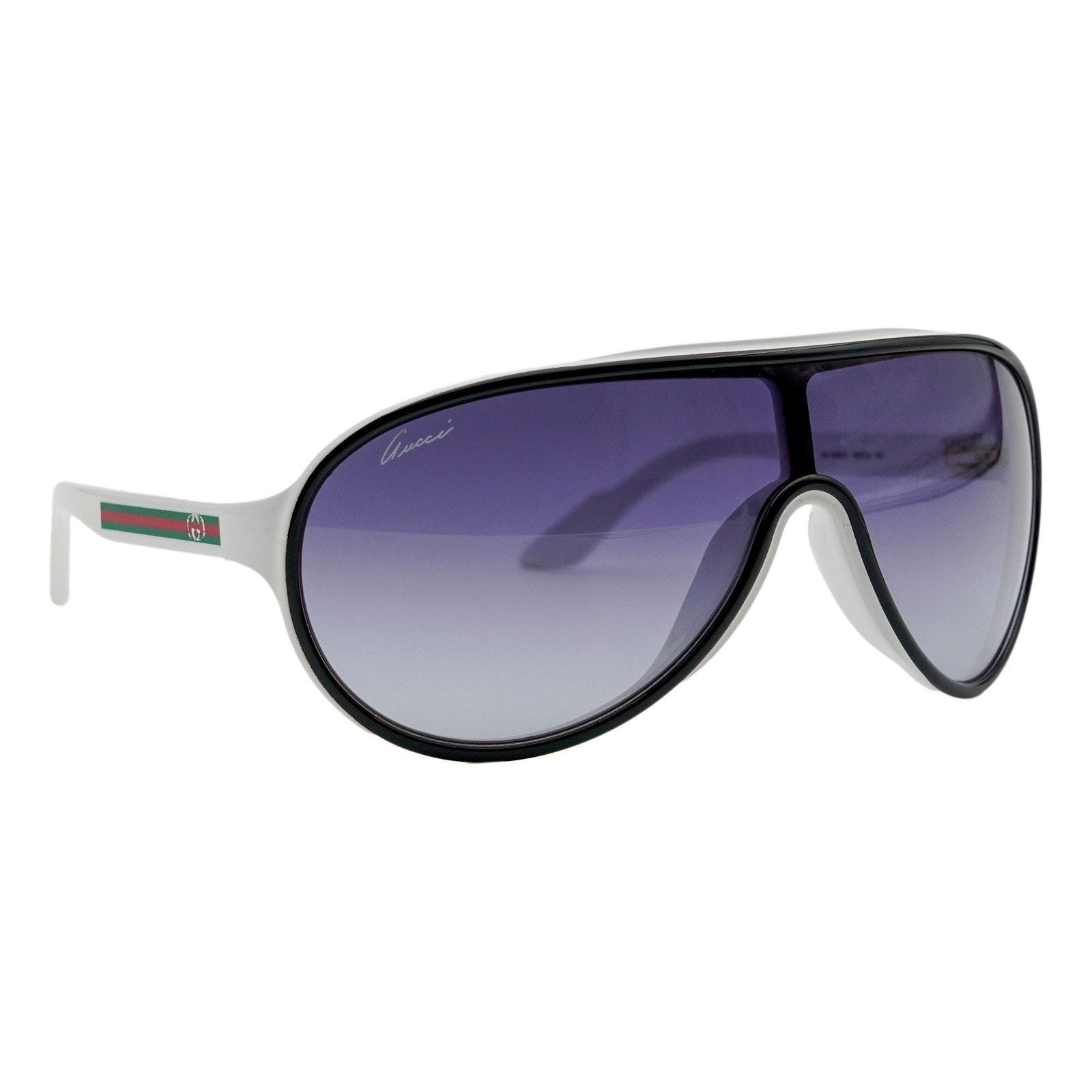 Vintage Gucci aviator sunglasses, light purple lenses and dark grey frame GUCCI Vintage Sunglasses Blue GG2409/N/S Oval Rectangular  main image 2