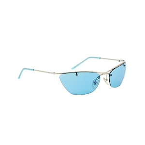 Dior Flash by John Galliano Baby Blue Rimless Y2K Sunglasses