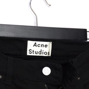 Acne Studios - Jean noir Ace Stay Cash en denim image 6