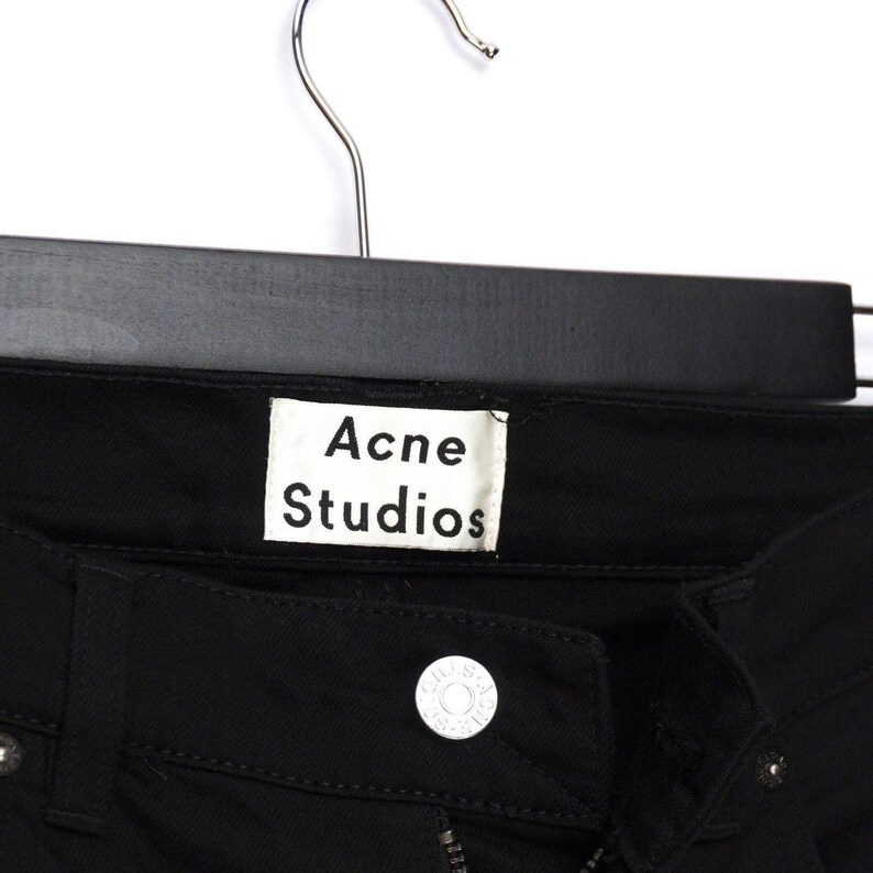 Acne Studios - Jean noir Ace Stay Cash en denim image 6
