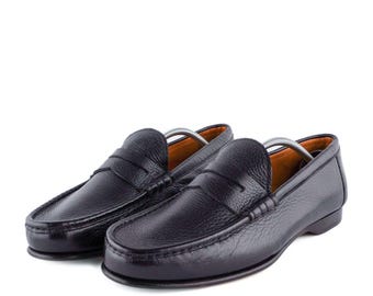 Ralph Lauren Chalmers Grain Leather Penny Loafers Shoes