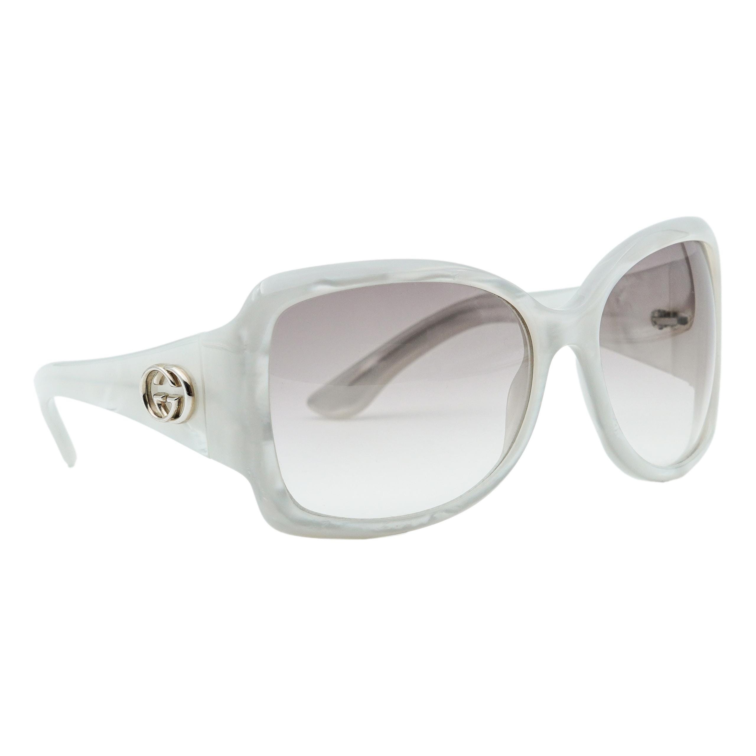 Vintage Gucci GG 2965 Pearl Square Logo Women's Sunglasses - Etsy