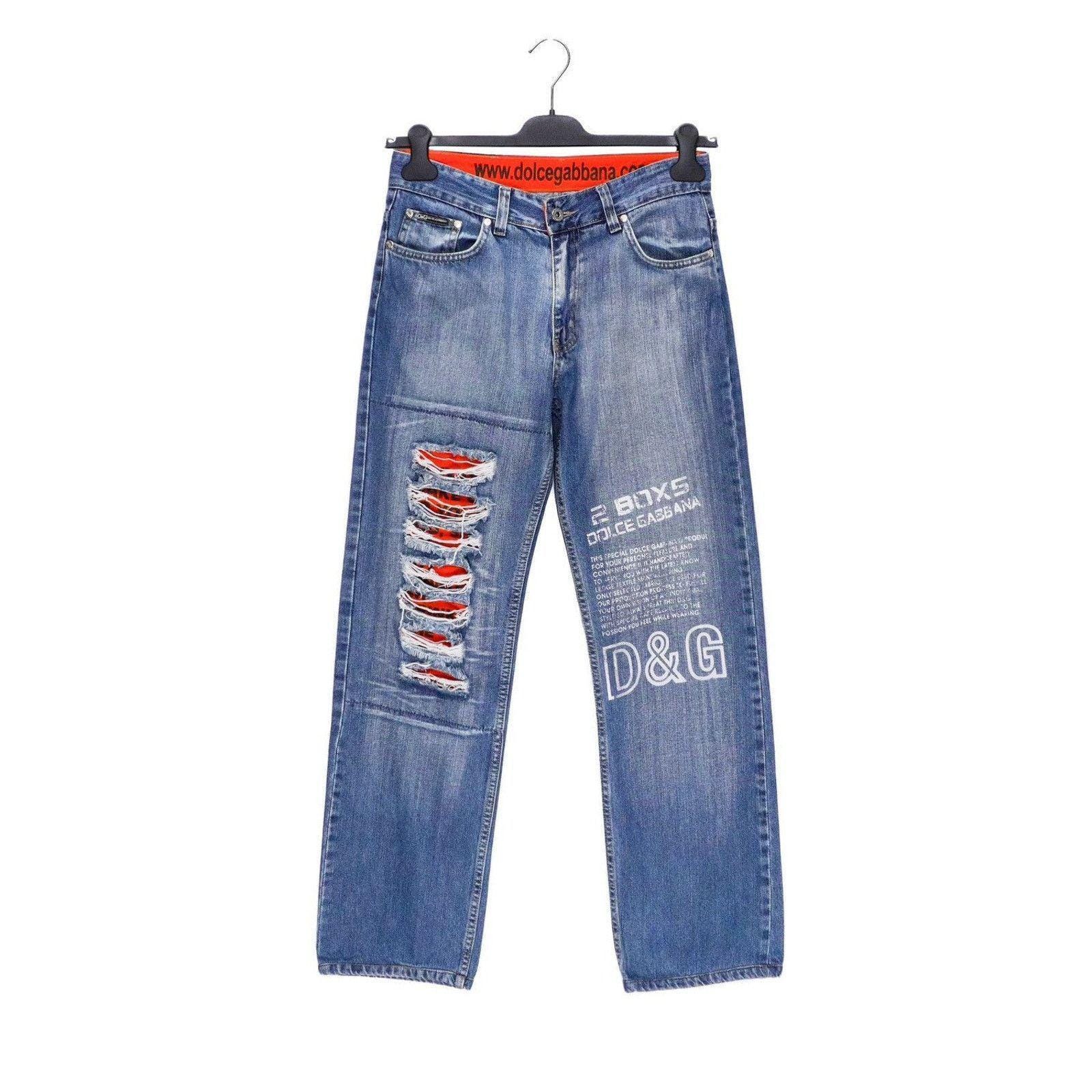 Dolce Gabbana Ripped Jeans - Etsy