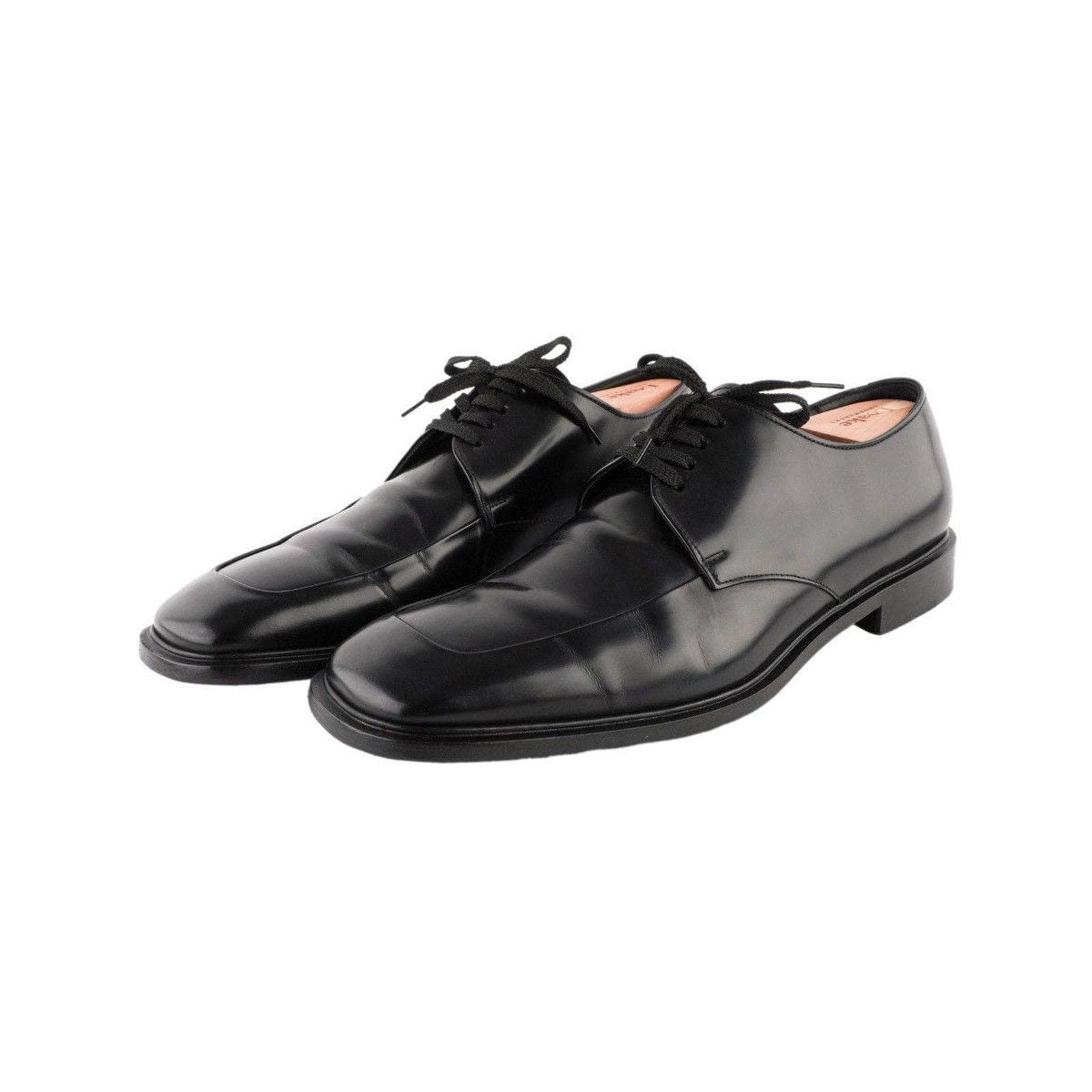 靴 PRADA vintage leather shoes PRADA Vintage men shoes 9.5 Gray Red | eBay