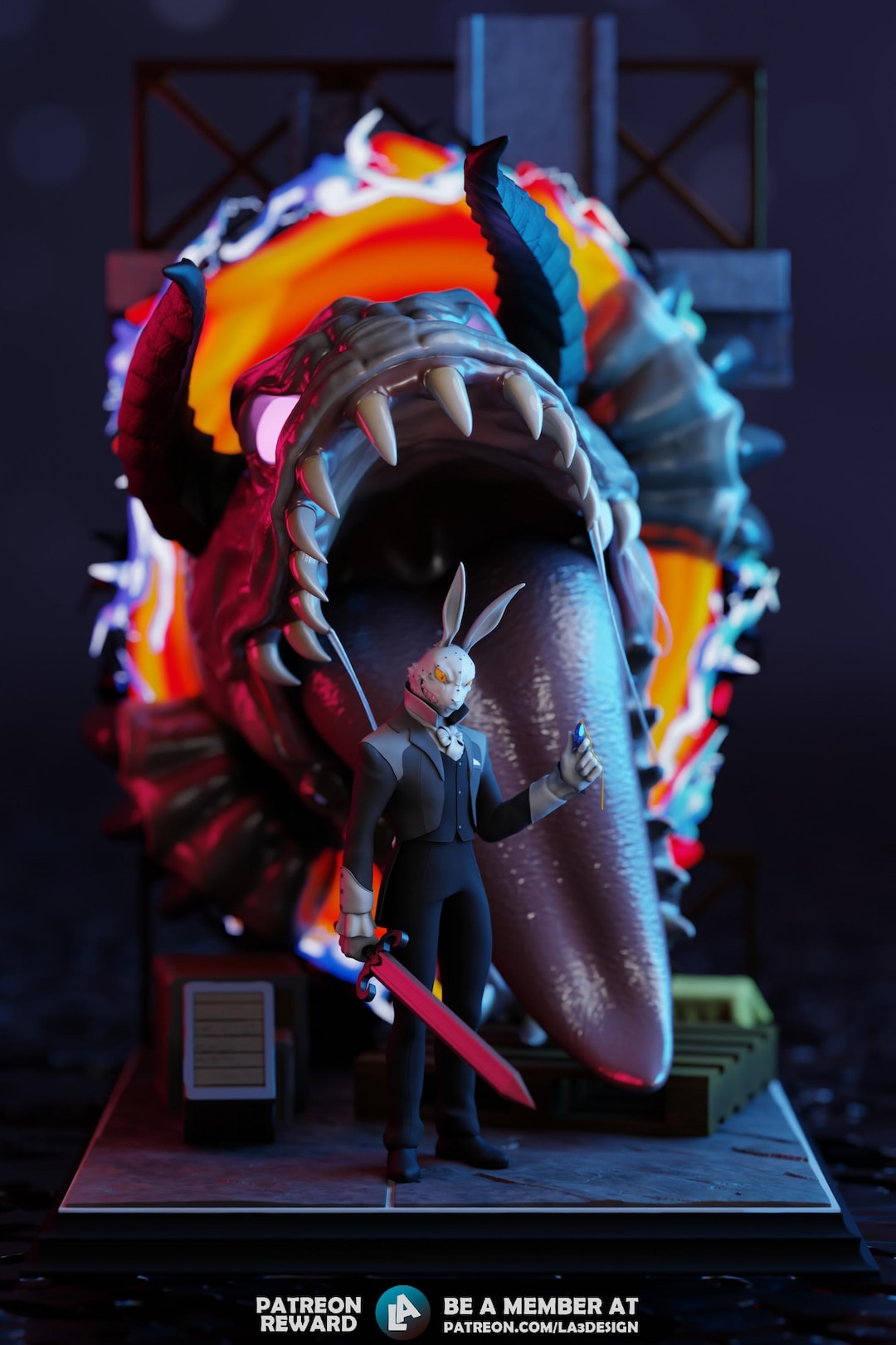 Devil May Cry Rabbit - 3D Printable Model Release! - Etsy
