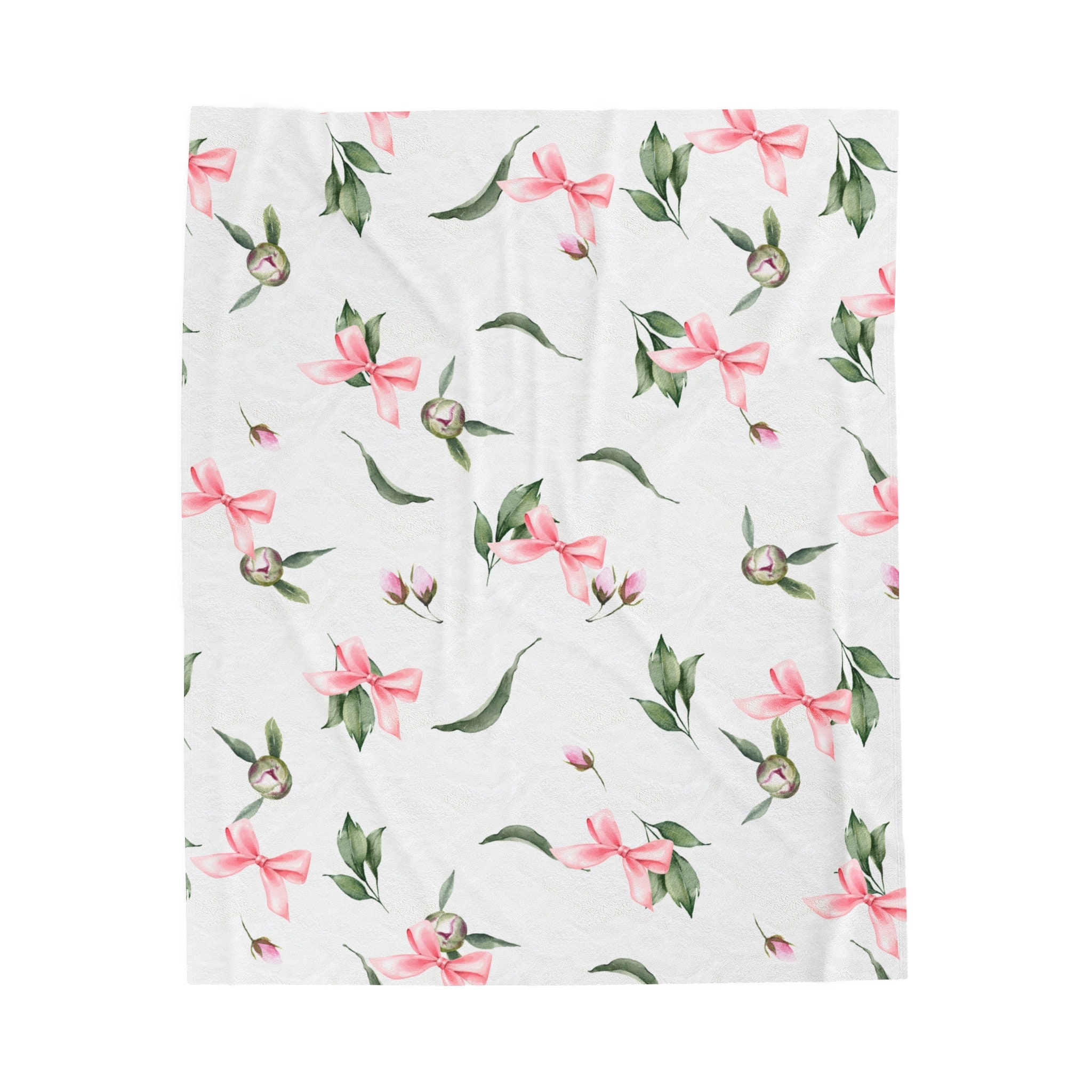 Spring Coquette Bows Blanket