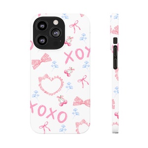 Coquette phone case, Iphone phone cover, pink bow coquette phone case, Pink Balletcore, Pink bows, Cute phone case, Iphone, samsung