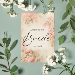 Cartas a la novia Diario de tapa dura, futura novia, regalos del día de la boda, regalos para ella, regalo nupcial, libro personalizado, querida novia, boda