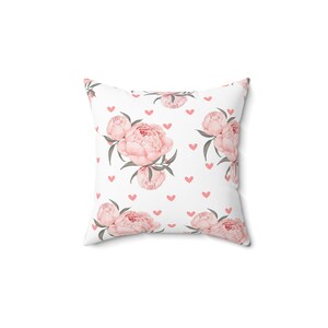 Valentine pillow, Coquette inspired pillow, floral coquette room decor, Love pillow, valentine home decor, Coquette floral pillow
