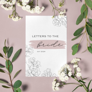 Cartas a la novia Diario de tapa dura, futura novia, regalos del día de la boda, regalos para ella, regalo nupcial, libro personalizado, querida novia, boda
