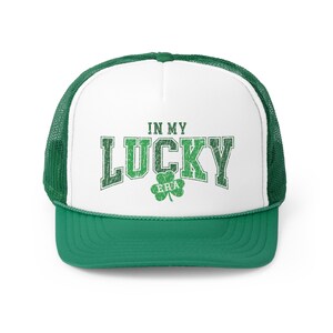 St. Patrick&#39;s Day Trucker Hat, Saint Patrick&#39;s Day hoed, In mijn Lucky era hoed, college hoed, dag drinkhoed, Luck of the Irish Trucker hoed