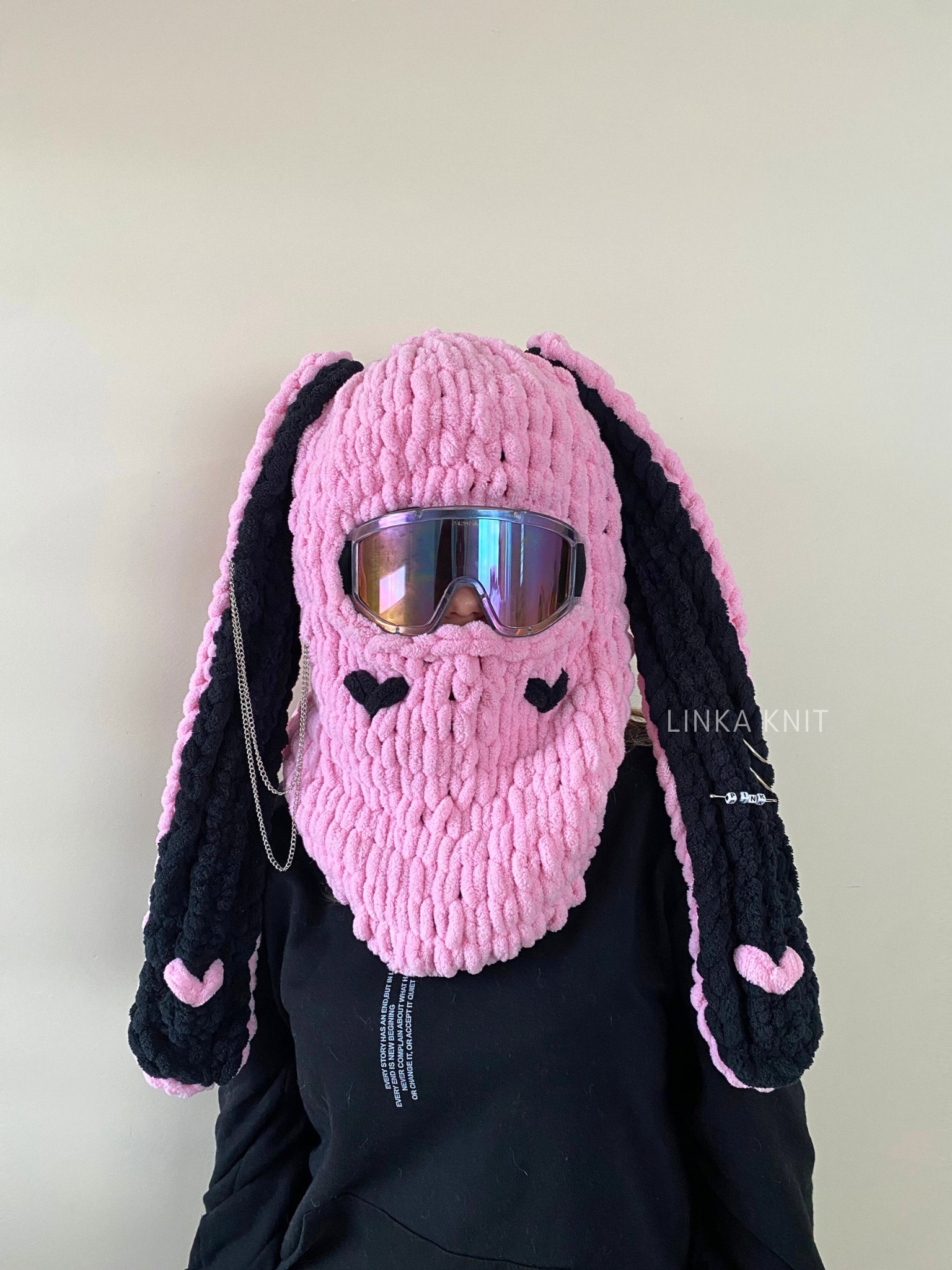 SEICARINO Rabbit Ears Balaclava バラクラバ KLABELGIFT Bunny Ear Balaclava Mask – Soft Polar Winter Face Mask