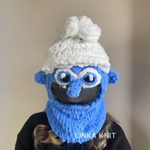 Cartoon Character Ski Mask & Balaclava, Handmade Ski Mask,Ski Helmet Mask,Helmet Protector, Balaclava With Helmet, Custom Balaclava zdjęcie 3