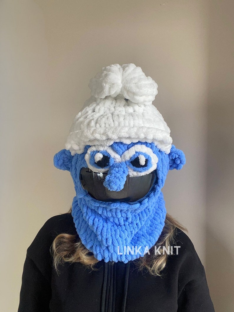 Cartoon Character Ski Mask & Balaclava, Handmade Ski Mask,Ski Helmet Mask,Helmet Protector, Balaclava With Helmet, Custom Balaclava zdjęcie 3