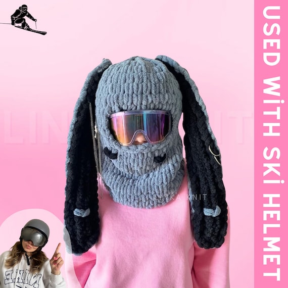 SEICARINO Rabbit Ears Balaclava バラクラバ HISYI Rabbit Balaclava Halloween Balaclava Long Ears Hat Funny Hat