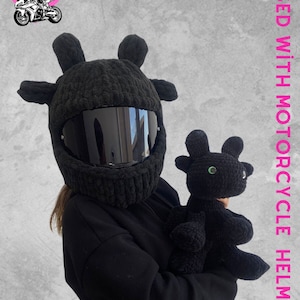 Cartoon Character Dragon Model Helmet Balaclava,Motorcycle Helmet Balaclava,Motorcycle Helmet Protector,Motorcycle Helmet Cover,Unisex mask image 3