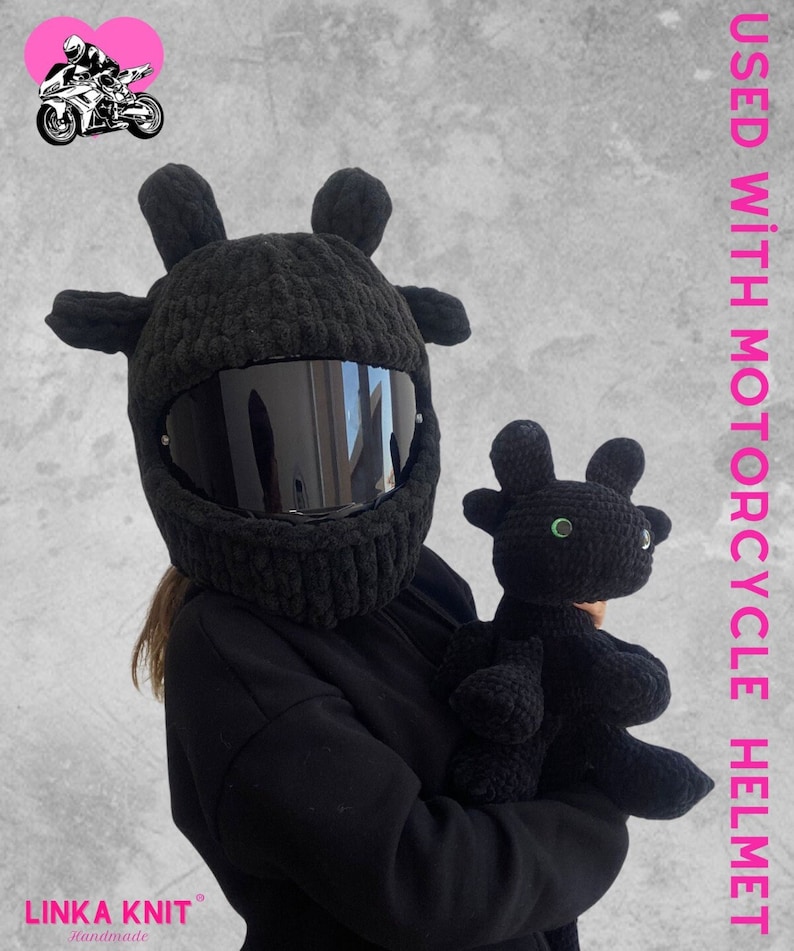 Cartoon Character Dragon Model Helmet Balaclava,Motorcycle Helmet Balaclava,Motorcycle Helmet Protector,Motorcycle Helmet Cover,Unisex mask image 3