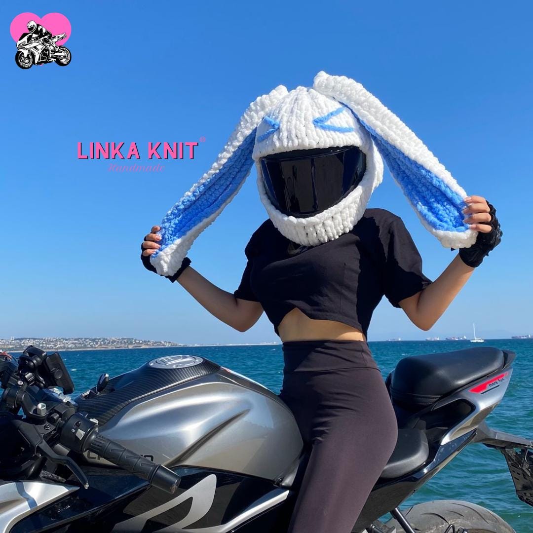 Eyed Bunny Model Helmet Cover,Motorcycle Helmet Cover ,Motorcycle Helmet Protector,Motorcycle Helmet Cover,Unisex mask