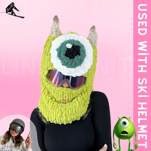 Cartoon Character Ski Mask & Balaclava, Handmade Ski Mask,Ski Helmet Mask,Helmet Protector, Balaclava With Helmet, Custom Balaclava