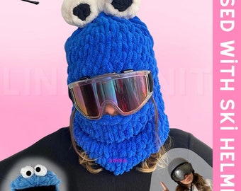 Masque de ski pour personnage de dessin animé, masque pour casque de ski, protecteur de casque, cagoule avec casque, cagoule personnalisée, cagoule animal, cadeau personnalisé