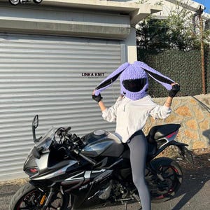Bunny Ear Model Helmet Cover,Motorcycle Helmet Cover ,Motorcycle Helmet Protector,Motorcycle Helmet Cover,Unisex mask