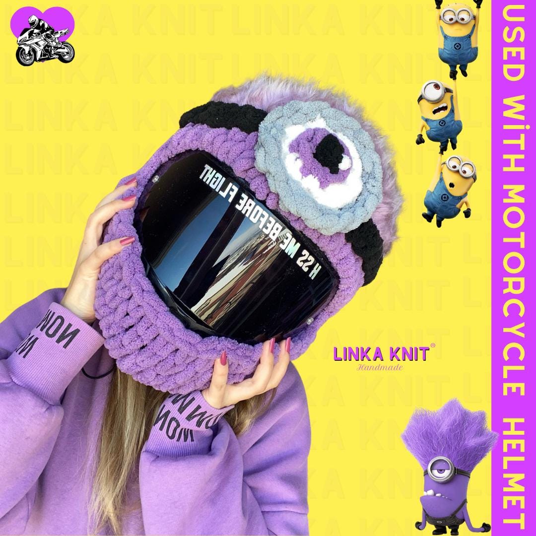 cartoon character motorcycle helmet covers Cool Covers, Full Face Helmet Cover Decorative Hat, Cute Cap Men Women Couple Plush Fluffy Fun Riding Gear and Gifts, Motorbike Helmet Case-A : Automotive Omoojee Motorcycle Helmet Cover, Funny