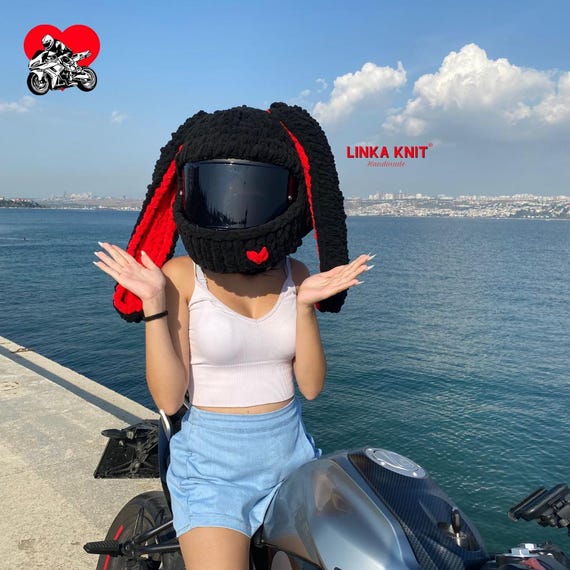 Bunny Ear Model Helmet Balaclava motorcycle Helmet Balaclava motorcycle Helmet Protector motorcycle Helmet Cover unisex Mask Etsy