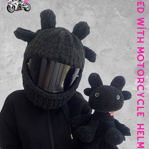 Cartoon Character Dragon Model Helmet Balaclava,Motorcycle Helmet Balaclava,Motorcycle Helmet Protector,Motorcycle Helmet Cover,Unisex mask