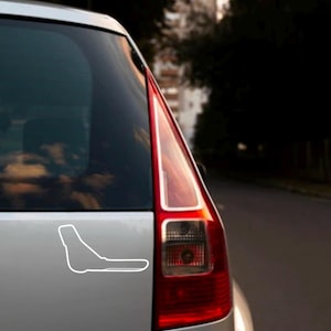 F1 Race Track Bumper Sticker