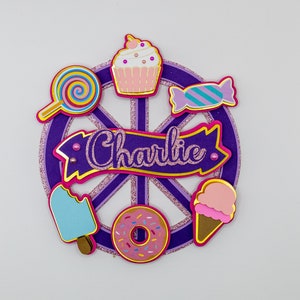 Personalized Sweet Tooth Cake Topper