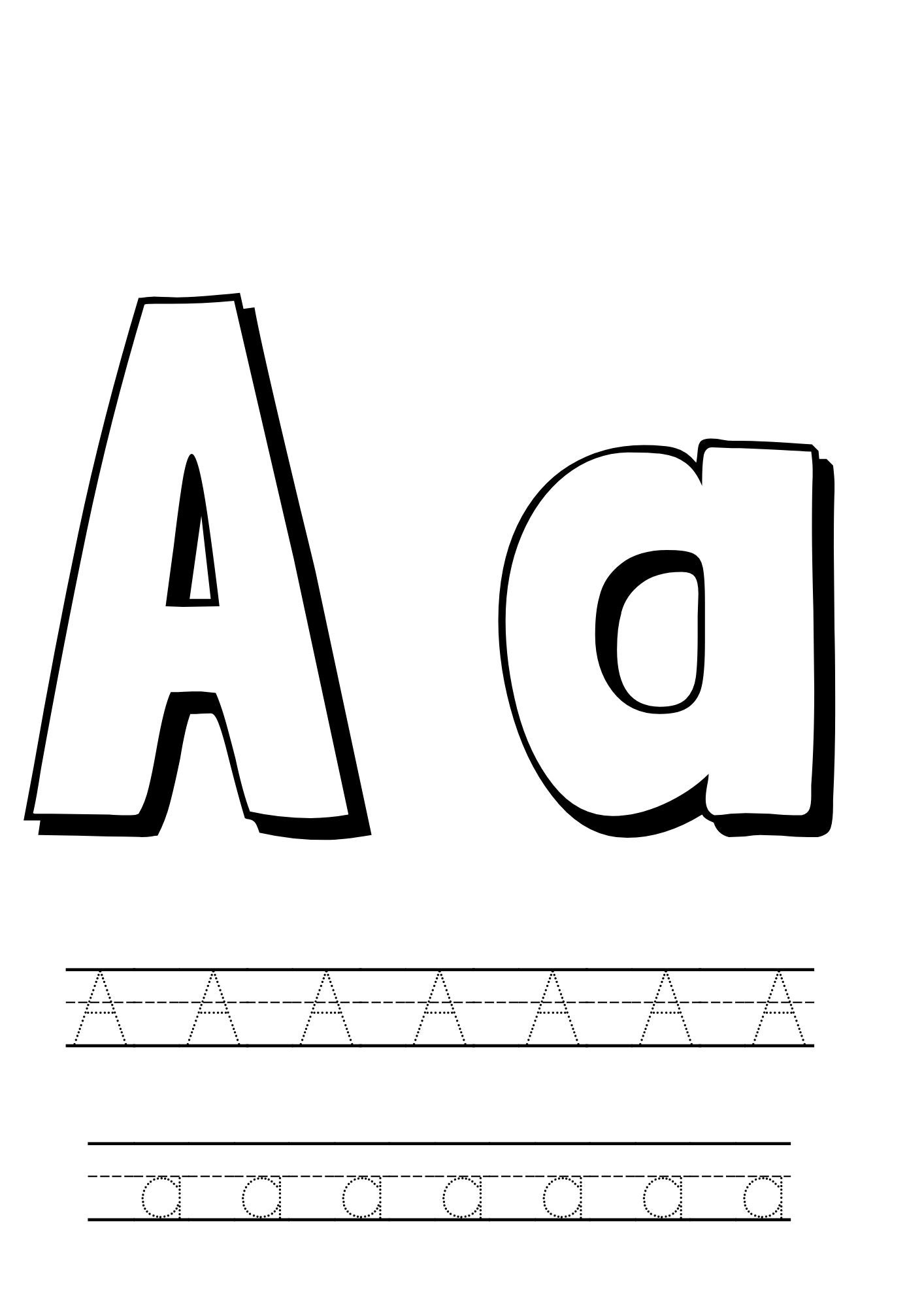 Alphabet Colour and Trace Worksheets - Etsy