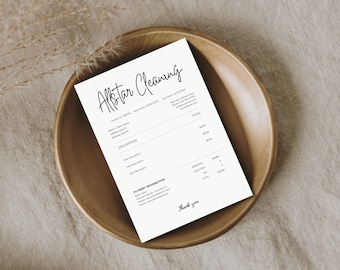 Cleaning Invoice Template: Editable Business Bill (Canva)