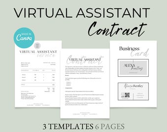 Modello di contratto per assistente virtuale: contratto di servizi modificabile (download digitale)