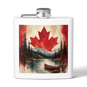 Canadese Maple Lake kano drinkfles | Roestvrij staal 177 ml
