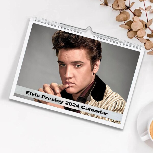 Elvis Presley 2024 Wall Calendars Etsy