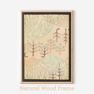 Japanese Botanical Wall Art - Vintage Nature Print for Minimalist Home Decor, Framed or Unframed, Ready-to-Hang Art Poster