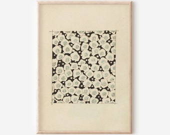 Japanese Minimalist Print - Korin Furuya Print - Black and White Japanese Art - Neutral Home Decor Wall Art - Abstract Wall Art - FRAMED
