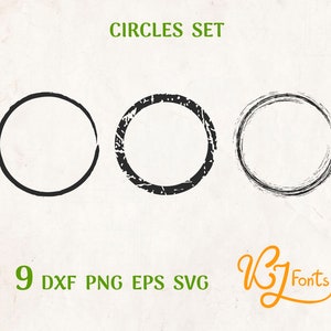 Kreis SVG - Kreis cricut - Kreis Druck - Kreis geschnitten Datei - Kreis Set - Kreis Distressed