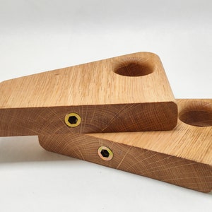Supporto per asta per tenda in legno