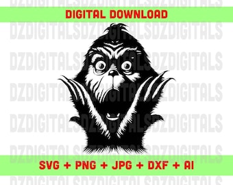 The Grinch svg, Home Alone svg, Grinch Alone svg, Christmas Movies svg, Christmas svg, Instant Digital Download, dxf, jpg, png, Ai files