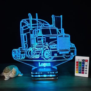 Kenworth, Truck, Personalized 3 d lamp Design, Gift, Birthday, Lamp Night, Wedding Gifts, Classic,