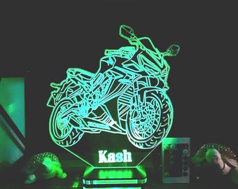 Personalized Honda CBR 3D Lamp: Custom Motorcycle Night Light
