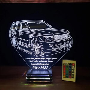 Range Rover, Land Rover, offroad, 4X4, gift, driver, defender, Personalized lamp, birthday
