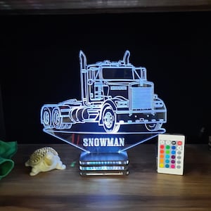 Personalisierte Kenwertiger LKW-Lampe: 16-Farben-LED-Nachtlicht