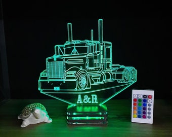 Kenworth, Truck, Personalized 3 d lamp Design, Gift, Birthday, Lamp Night, Wedding Gifts, Classic,