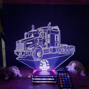 Kenworth, truck, Personalized 3 d lamp design,present,gift,birthday,lamp night,wedding gifts.classic,